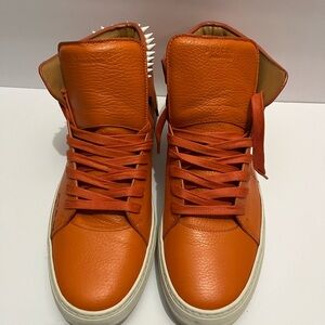Buscemi Made in Italy Men's Bold Orange Sneakers Size 44